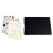 Picture of SCRAPBOOKING KIT BLACK 32X22CM 70PGS W/ STICKERS